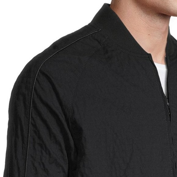 John Varvatos Men's Ricardo Palm Trees Beaded Glass Bomber Souvenir Jacket Black - Picture 7 of 8